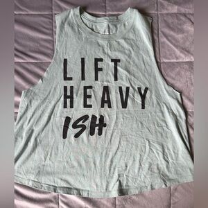 Lift Heavy Ish Women's Tank Top - Mint Green
